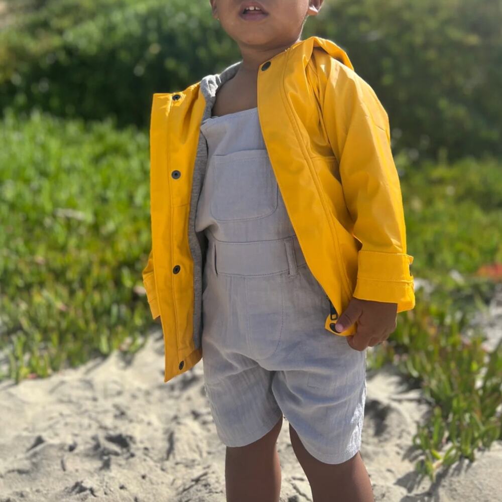 Me & Henry Splash Raincoat Gold Classic Yellow Rain Jacket Size 18-24 Months